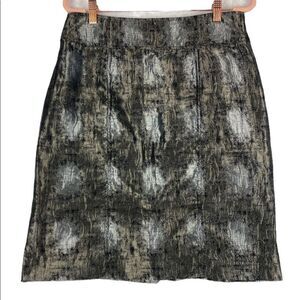 ETCETERA Black, Silver & Grey Skirt Size 8 VGUC